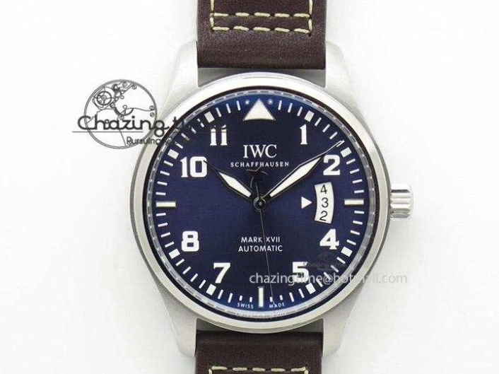 MIROTIME 0321 Youthful Pilot Chrono RG 3878 Gray Dial on Light Brown Leather Strap A 7394